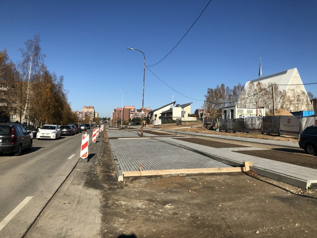 Tolminkiemio (Pilaitės) gimnazija (Tolminkiemio g. 2D) - Primary and secondary education - construction photos