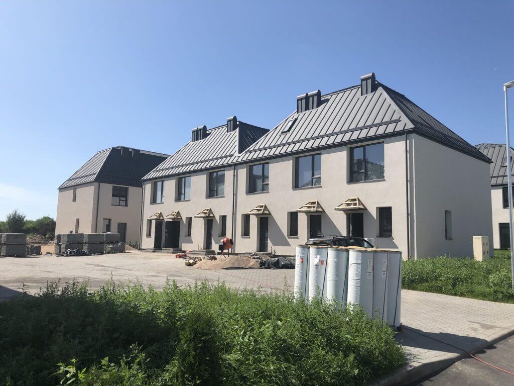 Rytinė žvaigždė (Valonų g. 13) - Row housing - construction photos