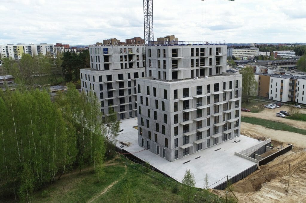 Bajorų lajos 1 etapas (Bajorų kel. 29) - Daugiabutis - statybų nuotraukos