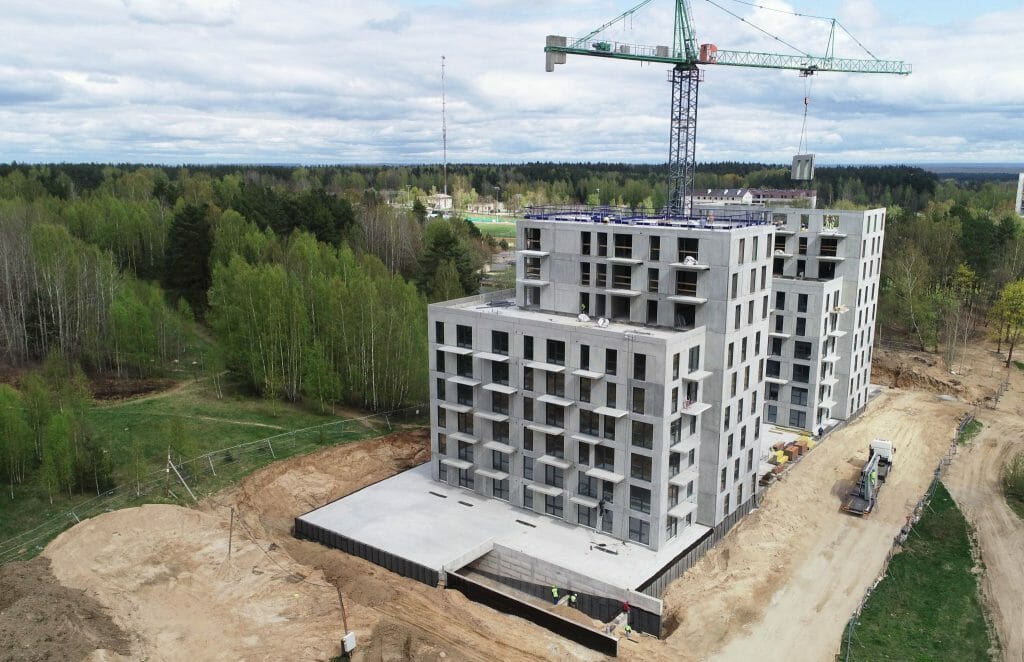 Bajorų lajos 1 etapas (Bajorų kel. 29) - Daugiabutis - statybų nuotraukos