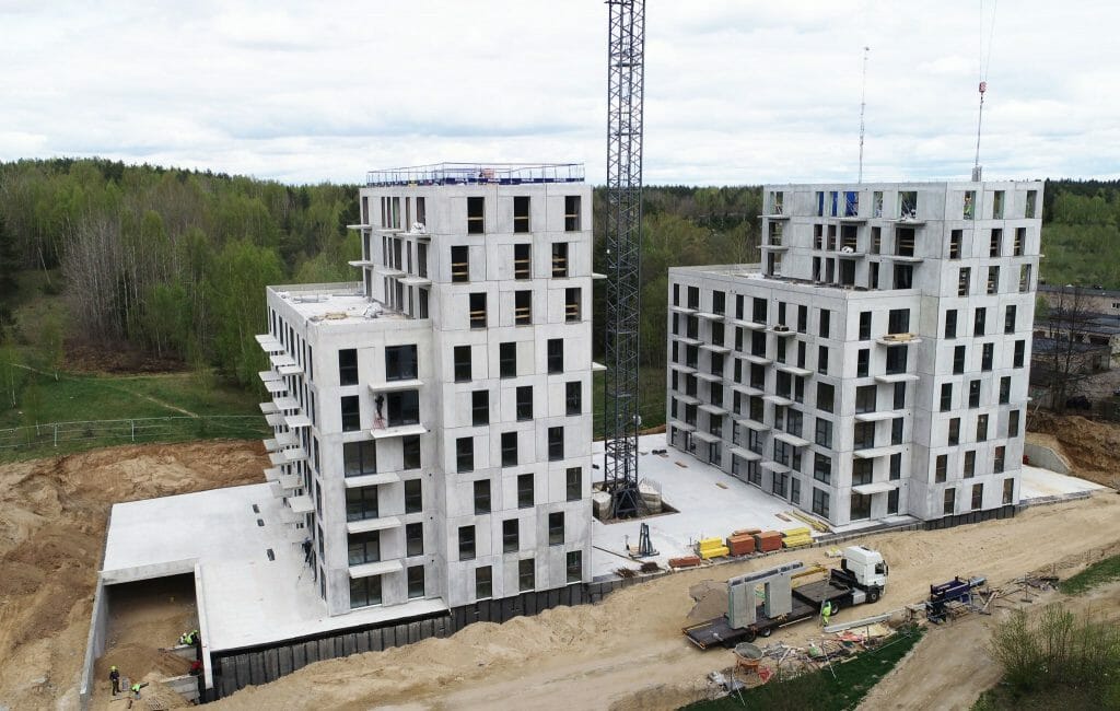 Bajorų lajos 1 etapas (Bajorų kel. 29) - Daugiabutis - statybų nuotraukos