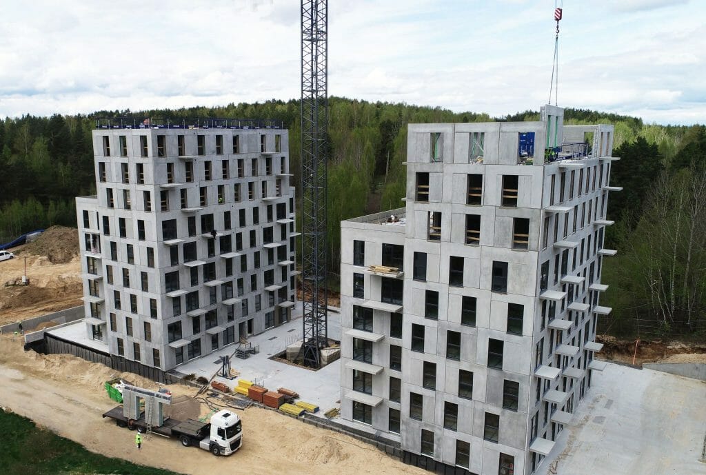 Bajorų lajos 1 etapas (Bajorų kel. 29) - Daugiabutis - statybų nuotraukos