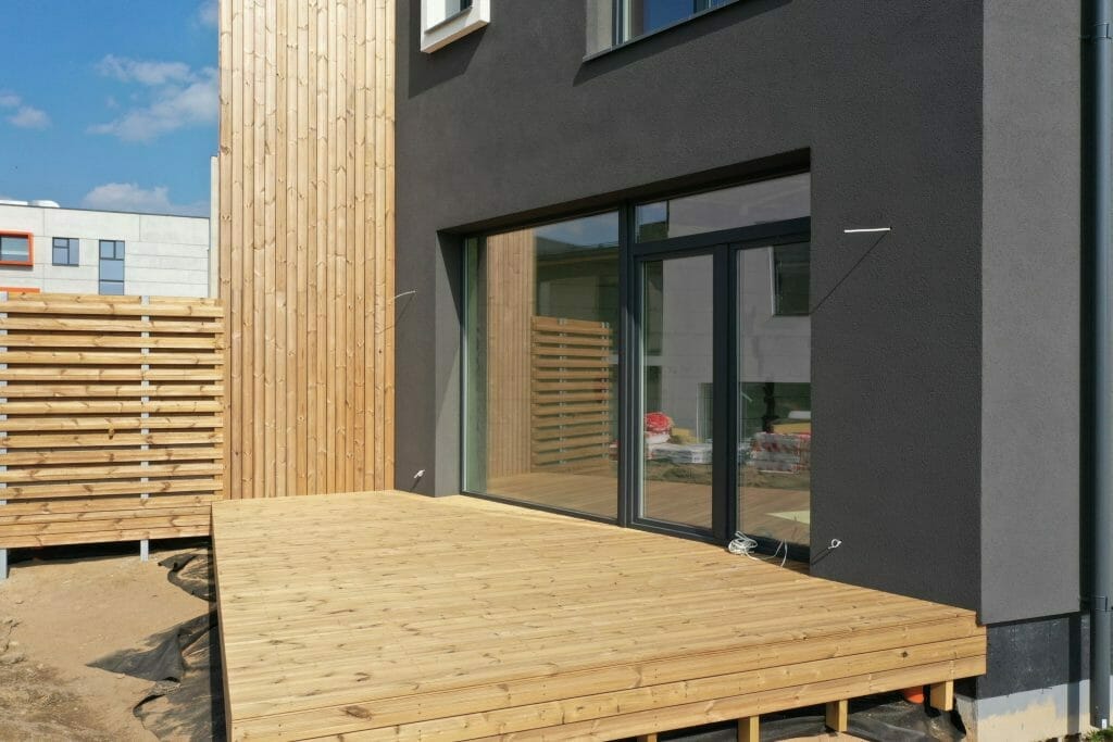 Kalnėnų TRIO 1-2 etapai (Albanų g. 12, 14) - Row housing - construction photos