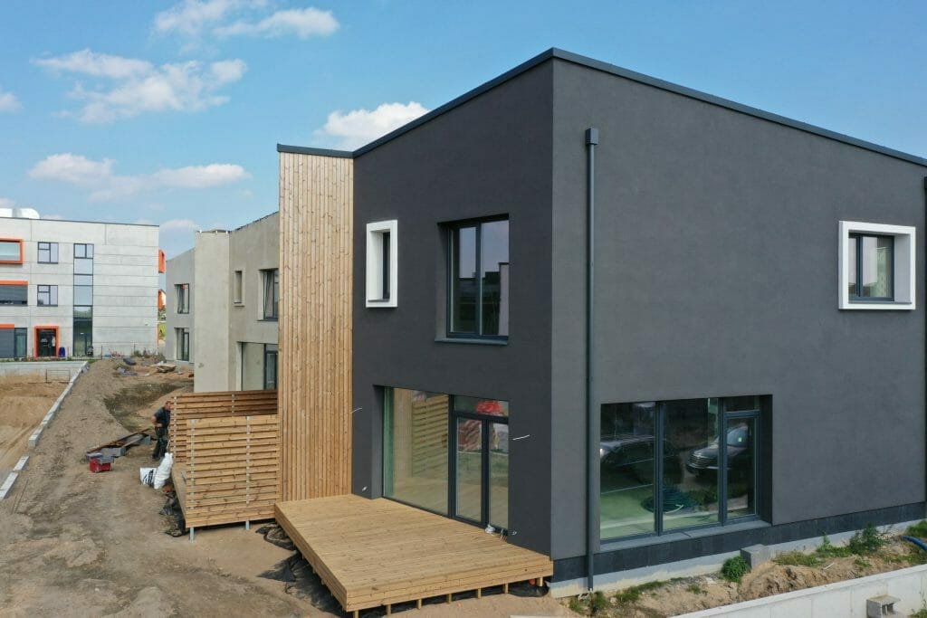 Kalnėnų TRIO 1-2 etapai (Albanų g. 12, 14) - Row housing - construction photos