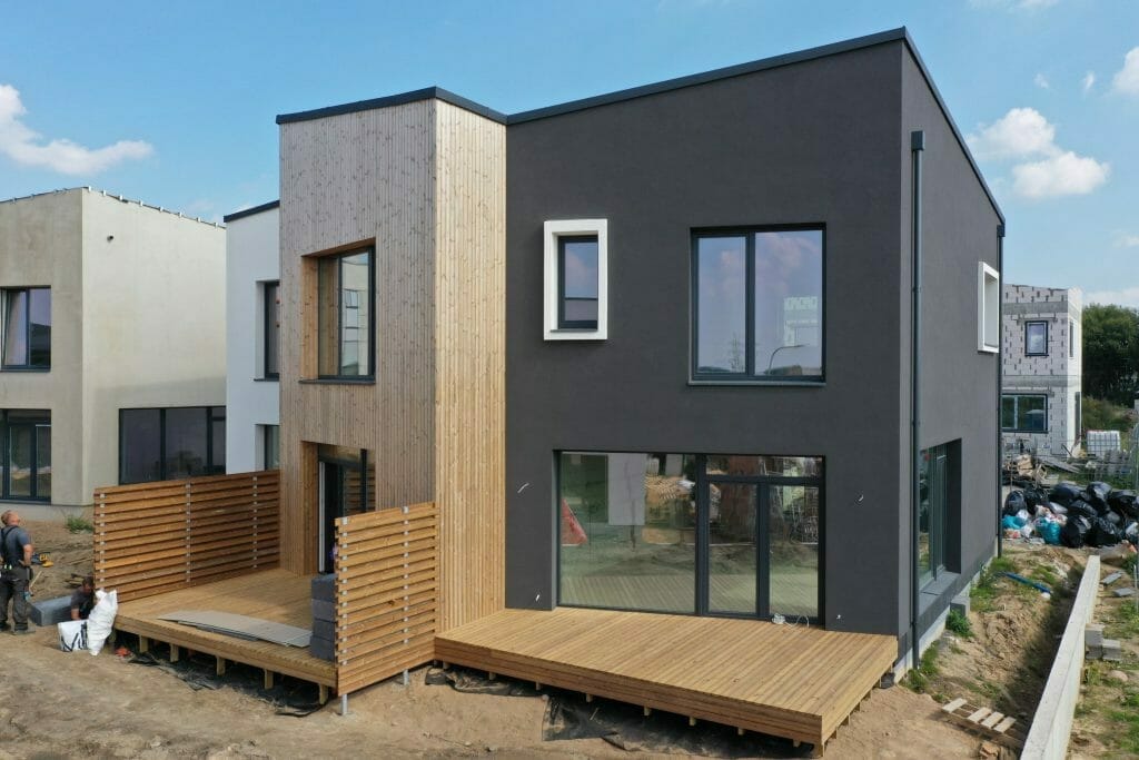 Kalnėnų TRIO 1-2 etapai (Albanų g. 12, 14) - Row housing - construction photos