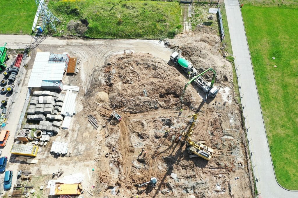 Ąžuolų namai (Verkių g. 48) - Multi apartment - construction photos