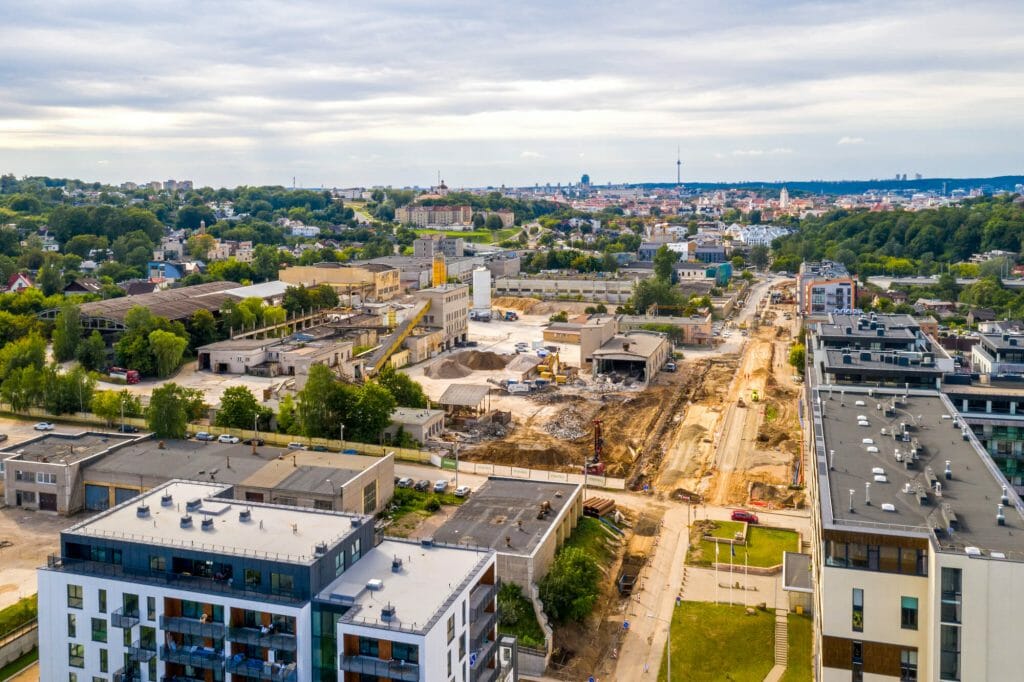 Vilnelės skverai 1 etapas (Manufaktūrų g. 7) - Multi apartment - construction photos
