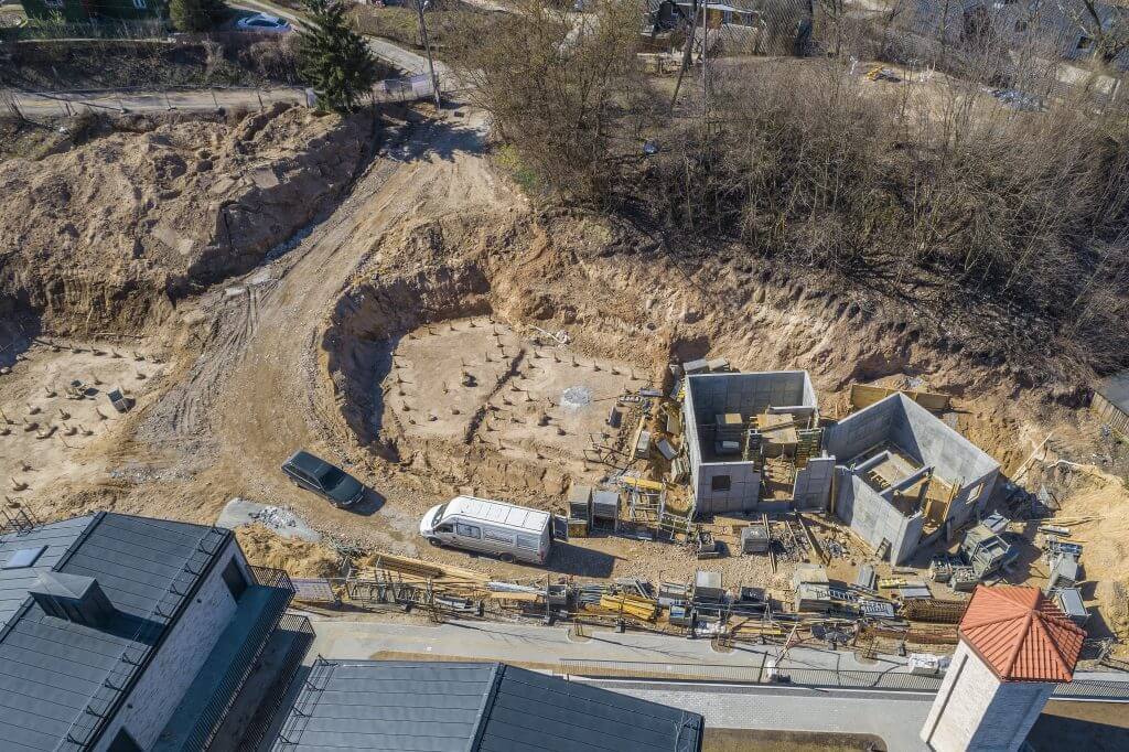 Markučių kalvos (Markučių g. 34, 34A, 36, 36A, 40) - Row housing - construction photos