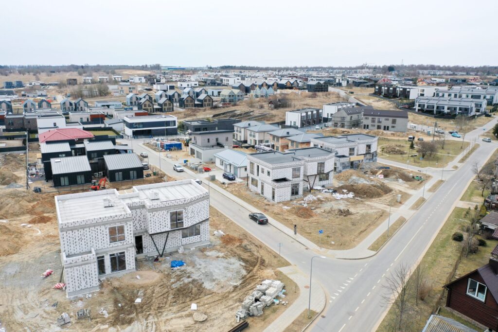 Armėnų namai (Armėnų g. 2, 14, 19 / Savičiūnų g. 3, 5, 7) - Row housing - construction photos