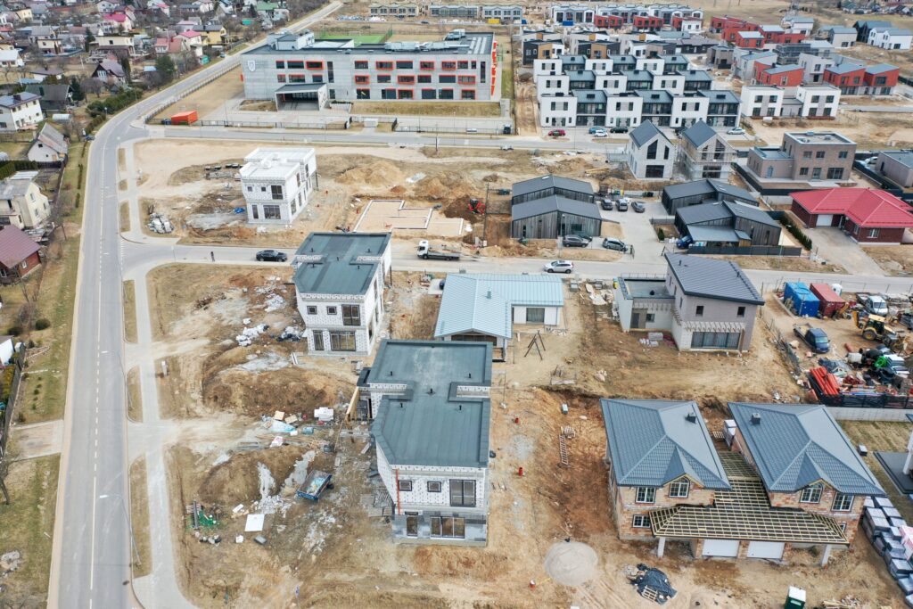 Armėnų namai (Armėnų g. 2, 14, 19 / Savičiūnų g. 3, 5, 7) - Row housing - construction photos