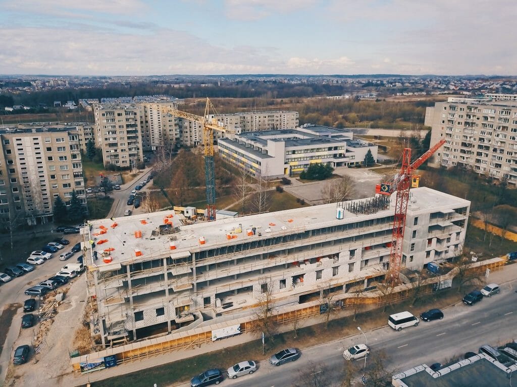 Taikos alėja (Taikos g. 157B) - Multi apartment - construction photos