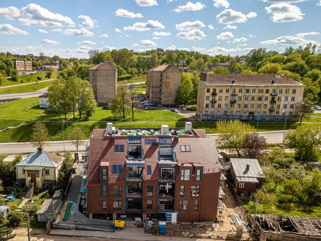 Aukštupis (Krivūlės g. 9) - Multi apartment - construction photos