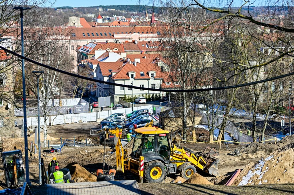 Vingrių šaltinių skveras (Vingrių g.) - Square - construction photos