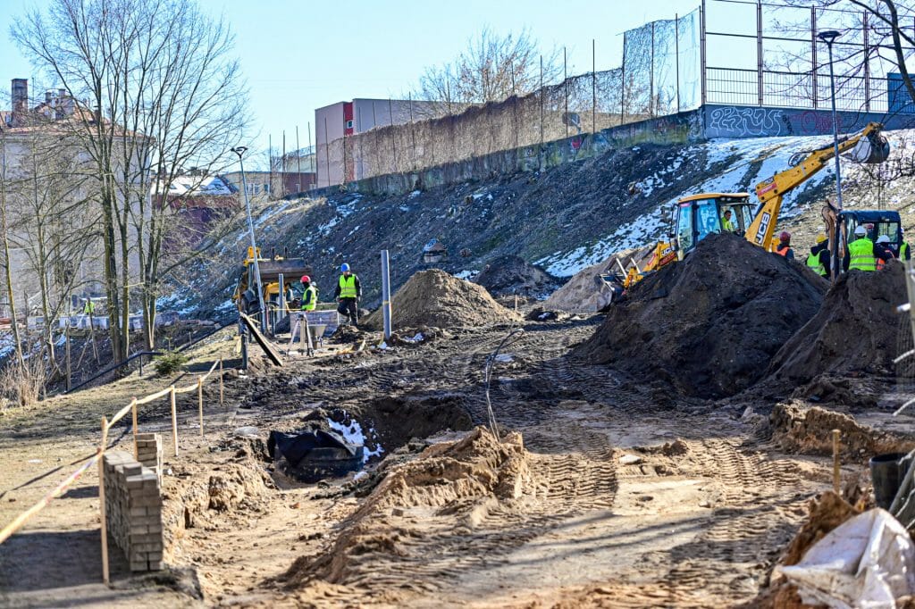 Vingrių šaltinių skveras (Vingrių g.) - Square - construction photos