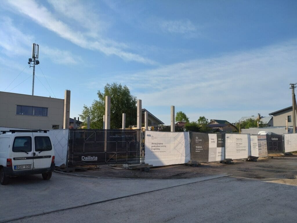 IKI Juodasis kel. plėtra (Juodasis kel. 35) - Food store - construction photos