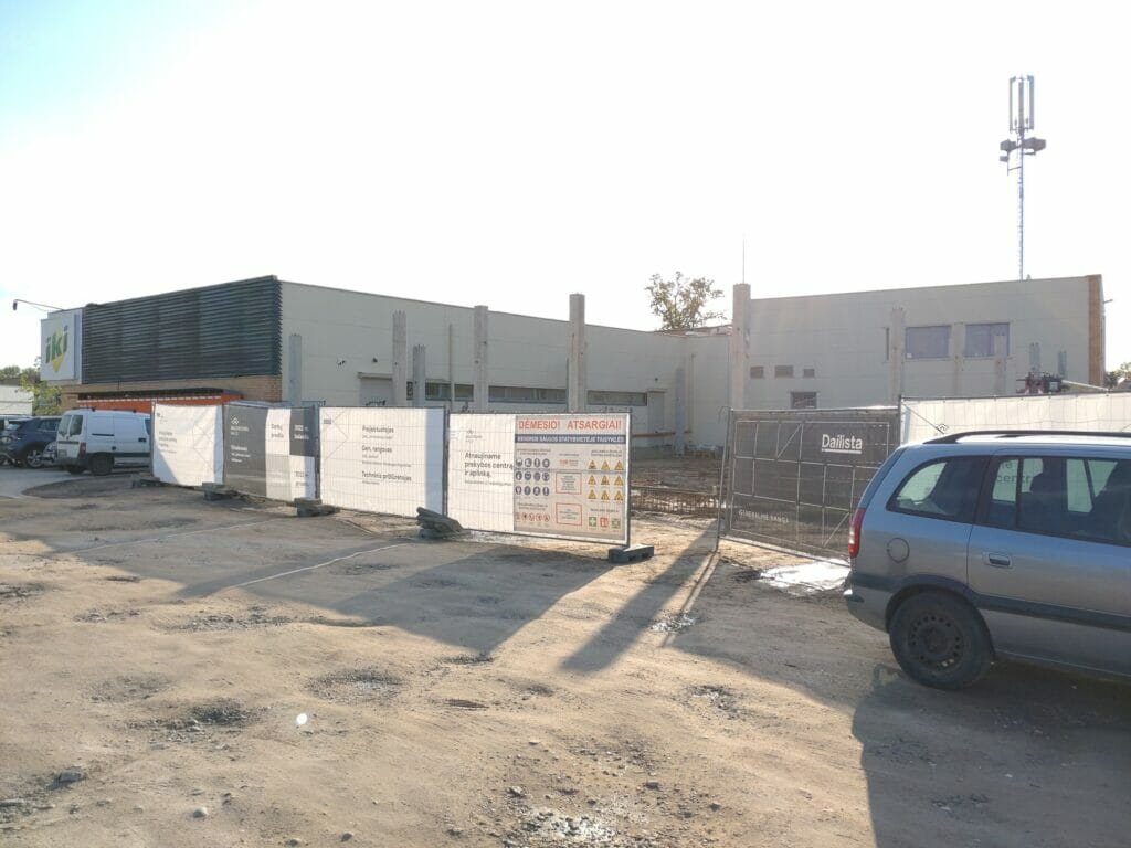IKI Juodasis kel. plėtra (Juodasis kel. 35) - Food store - construction photos