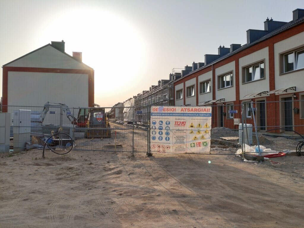 Naujoji Anglija 2.0 (Juodasis kel. 79N) - Row housing - construction photos