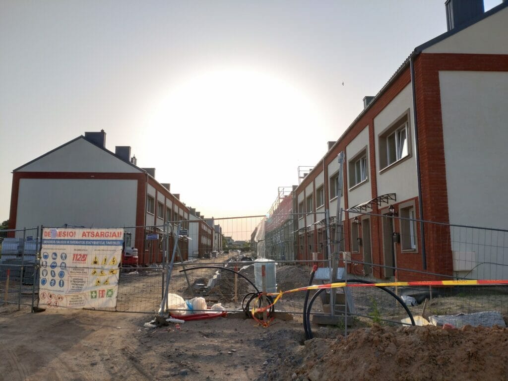 Naujoji Anglija 2.0 (Juodasis kel. 79N) - Row housing - construction photos