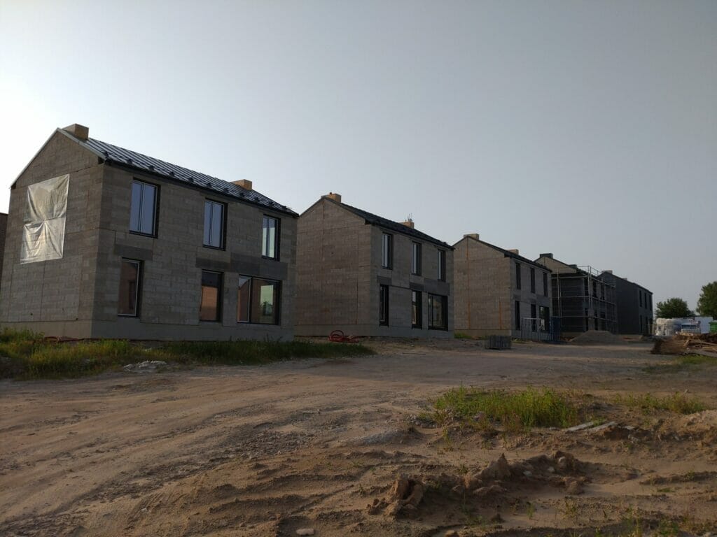 Hetitų g. kvartalas (Hetitų g. 13, 15, 17, 19, 21, 23, 25, 27, 29, 31) - Private house community - construction photos