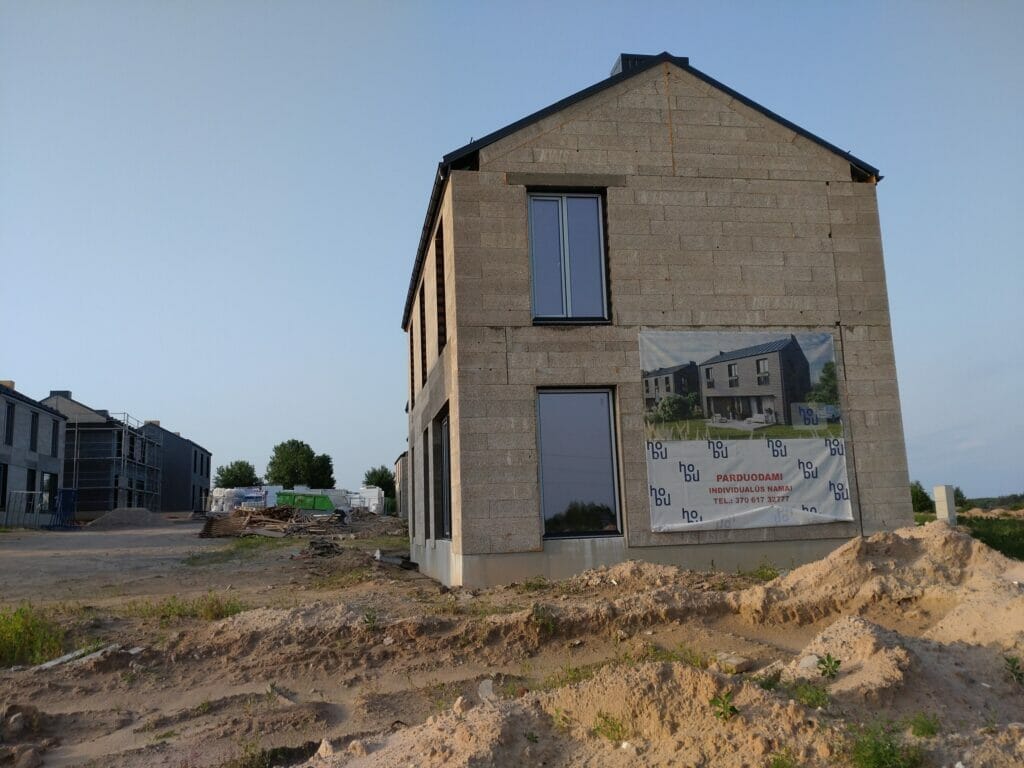 Hetitų g. kvartalas (Hetitų g. 13, 15, 17, 19, 21, 23, 25, 27, 29, 31) - Private house community - construction photos