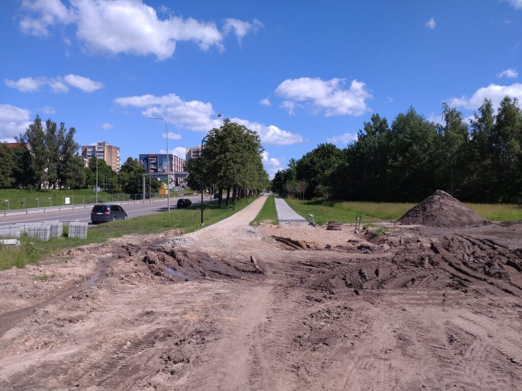 Dariaus ir Girėno g. dviračių takas (Dariaus ir Girėno g.) - Bike path - construction photos