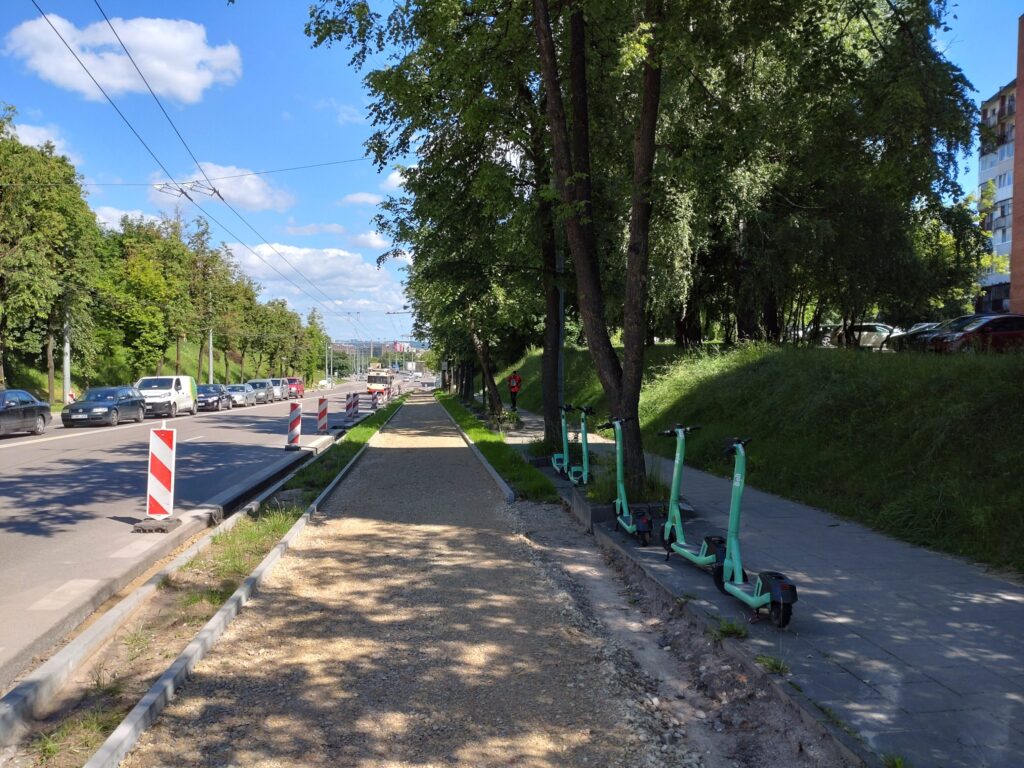 Dariaus ir Girėno g. dviračių takas (Dariaus ir Girėno g.) - Bike path - construction photos