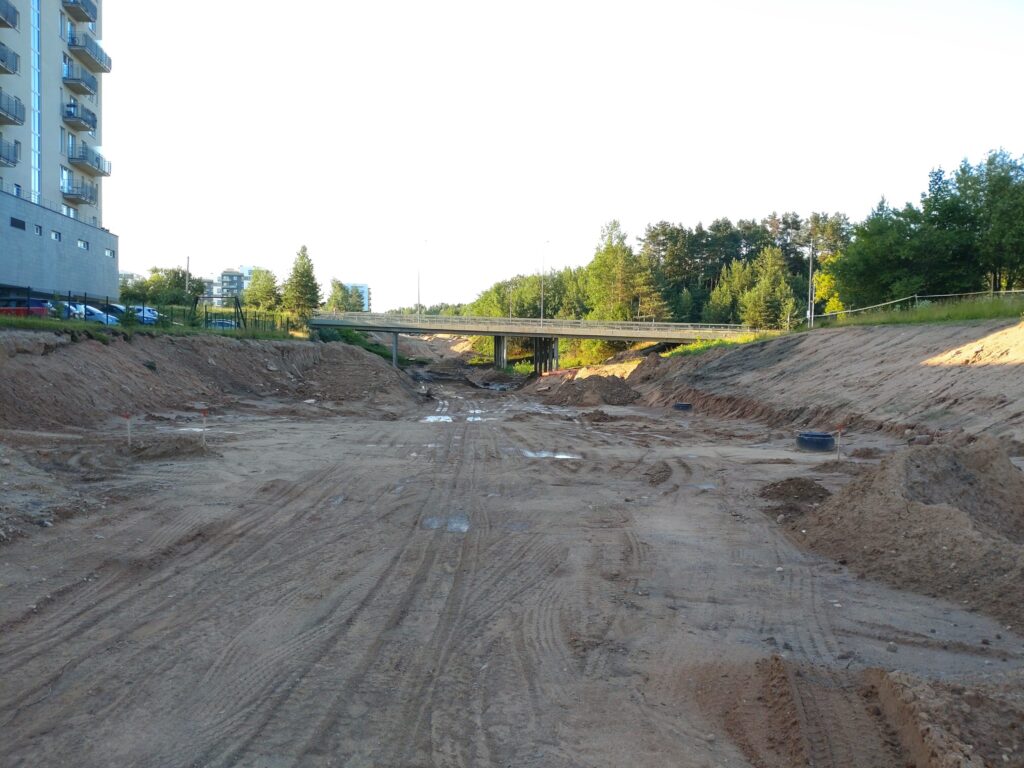 Smalinės g. tęsinys (Smalinės g.) - Bike path, Street - construction photos