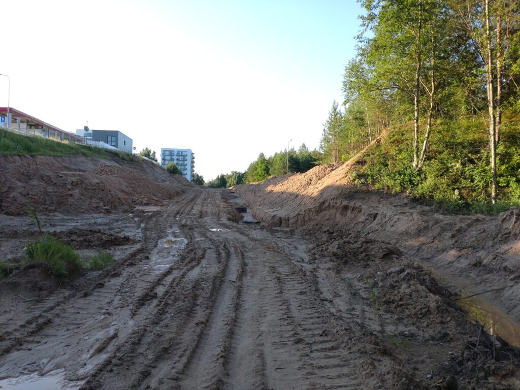 Smalinės g. tęsinys (Smalinės g.) - Bike path, Street - construction photos