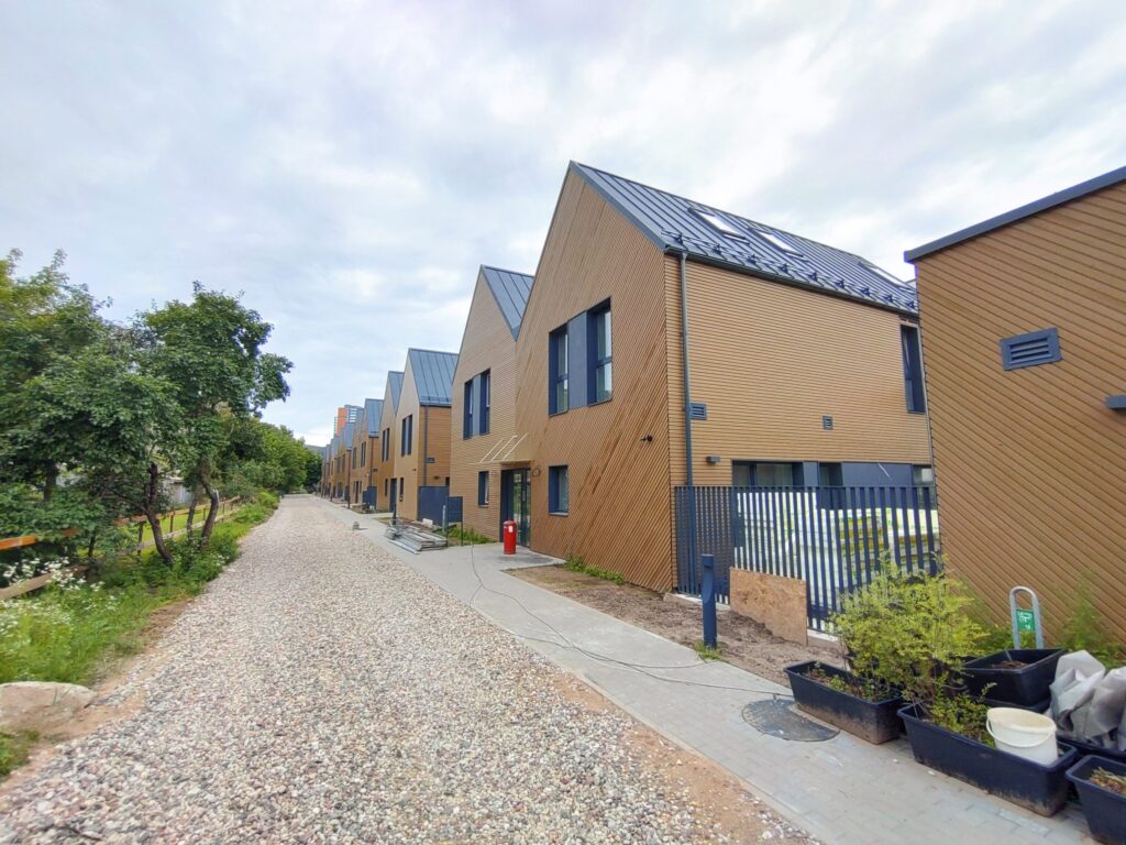 Namai-Kintai (sublokuoti namai) (Kintų g. 13) - Row housing - construction photos