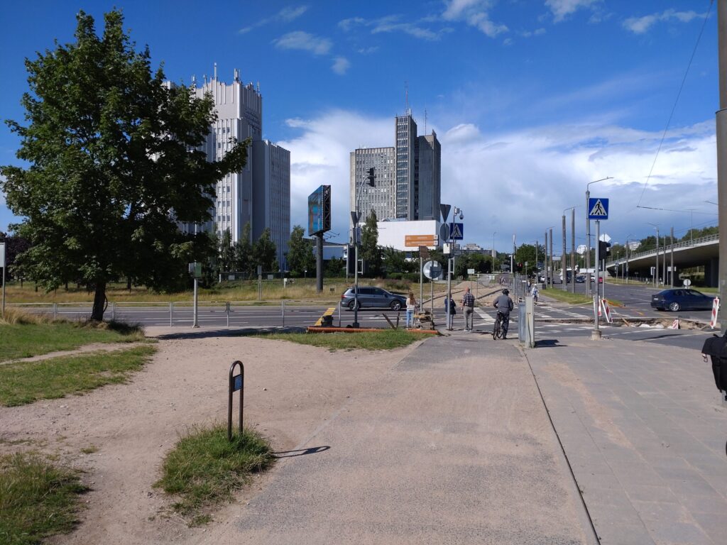 T. Narbuto g. dviračių takas ir viešojo transporto juosta (T. Narbuto g.) - Bike path - construction photos