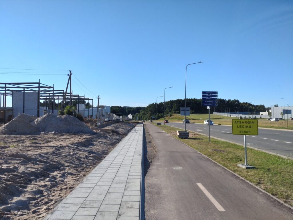 Jungiamasis kel. nuo Pilaitės pr. iki Senosios Pilaitės kel. (Senosios Pilaitės kel.) - Street - construction photos