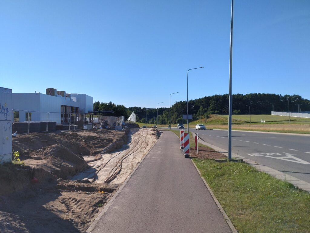Jungiamasis kel. nuo Pilaitės pr. iki Senosios Pilaitės kel. (Senosios Pilaitės kel.) - Street - construction photos