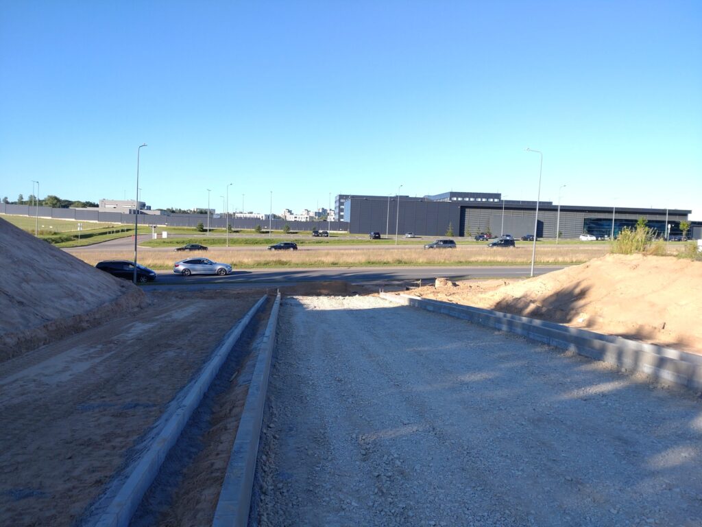 Jungiamasis kel. nuo Pilaitės pr. iki Senosios Pilaitės kel. (Senosios Pilaitės kel.) - Street - construction photos