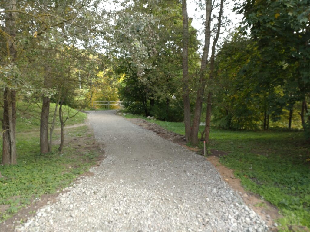 Pėsčiųjų takas nuo Manufaktūrų g. iki Vilnios (Manufaktūrų g.) - Pedestrian path - construction photos
