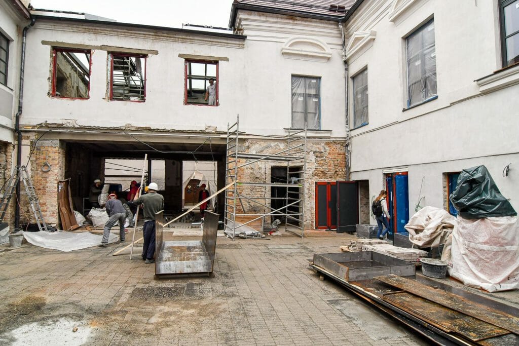 Senatorių pasažas (Pociejų rūmai) (Dominikonų g. 9, 11) - Ēdināšanas pakalpojumi - būvdarbu attēli