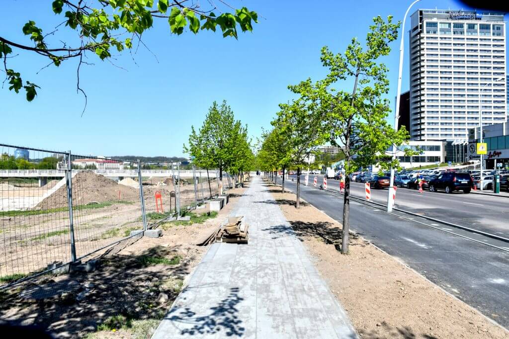 Upės g. dviračių takas (Upės g.) - Bike path - construction photos