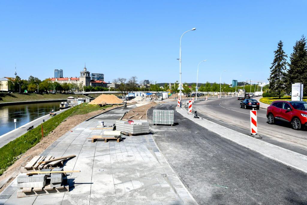 Upės g. dviračių takas (Upės g.) - Bike path - construction photos