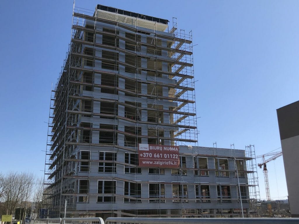 Žalgirio 94 (Žalgirio g. 94) - Office center - construction photos