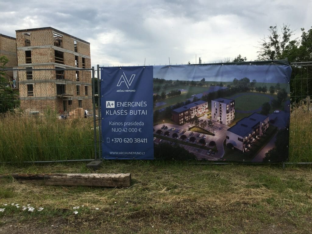 Arčiau Nemuno (Vokiečių g. 166) - Daugiabutis - statybų nuotraukos