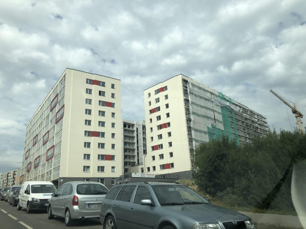 Leičių kiemas 1 etapas (Leičių g. 9) - Multi apartment - construction photos