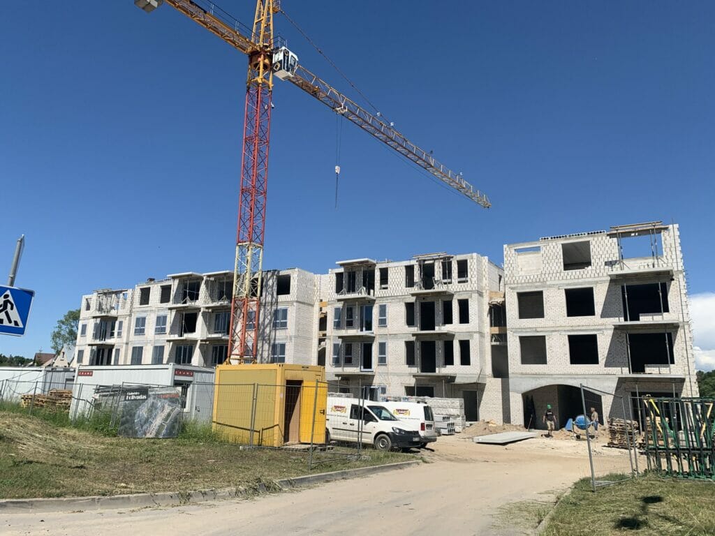 Klaipėdos Holivudas 1 etapas (M, L, K namai) (Kretingos g. 100) - Multi apartment - construction photos