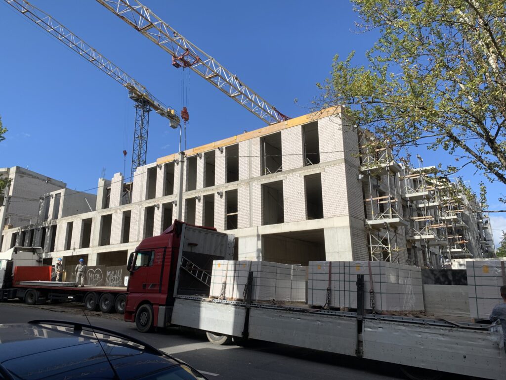 Šv. Stepono Baltas lapas (Šv. Stepono g. 33) - Multi apartment - construction photos