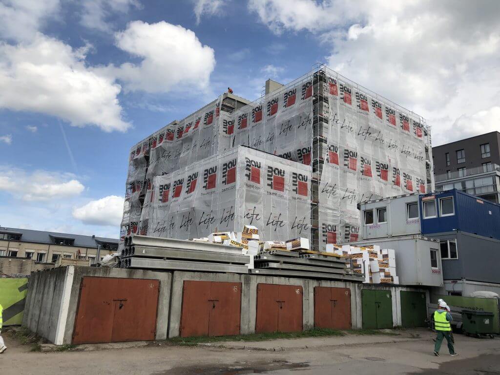 Miesto ritmu (Žalgirio g. 106A) - Multi apartment - construction photos