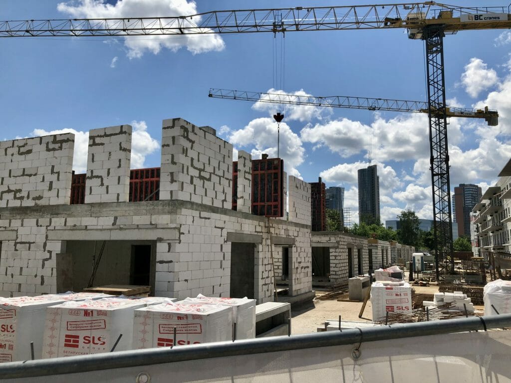 Namai-Kintai (sublokuoti namai) (Kintų g. 13) - Row housing - construction photos