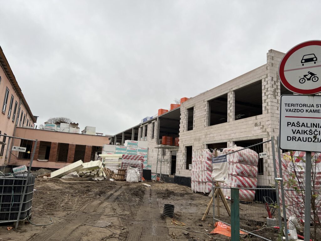 Vaikų darželis "Svirpliukas" (Liepų g. 43A) - Science institution - construction photos