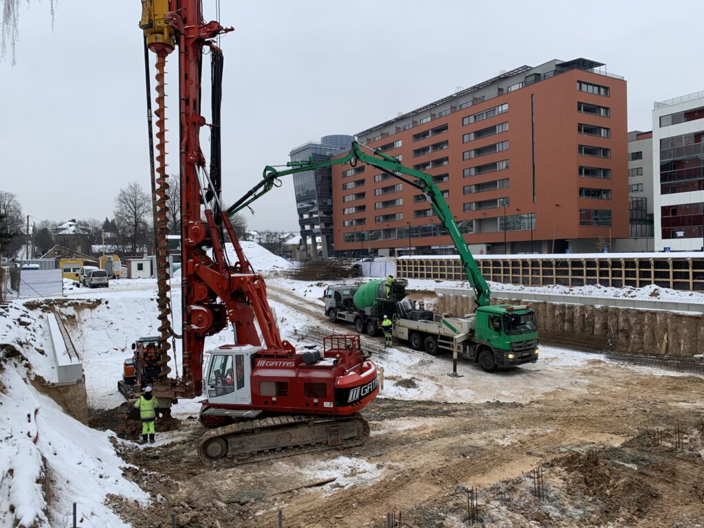 Kernavės aveniu 2 etapas (Kernavės g. 14) - Multi apartment - construction photos