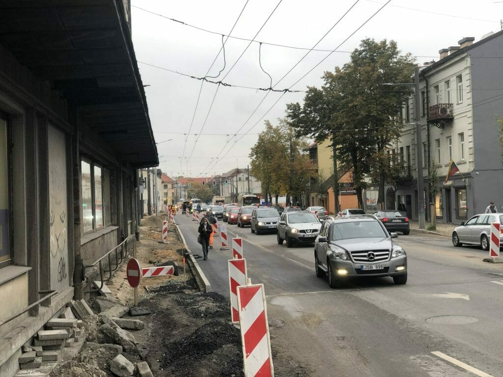 Kauno pilies žiedo rekonstrukcija, Šauklių ir Šv. Gertrūdos g. rekonstrukcija (Šauklių g., Šv. Gertrūdos g., P. Vileišio tiltas) - Street - construction photos