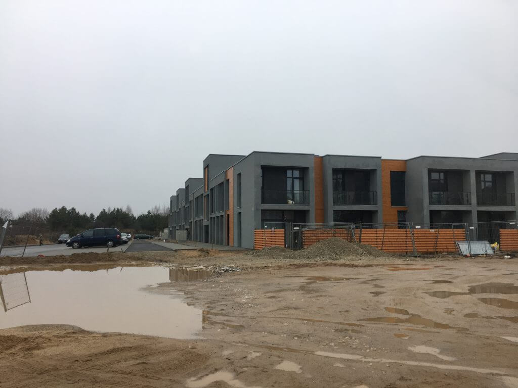 Šiaurės pašvaistė (Danės/Įsrūties g.) - Row housing - construction photos