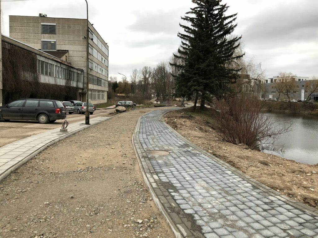 Neries senvagės slėnis (Linkmenų g.) - Bike path, Park - construction photos