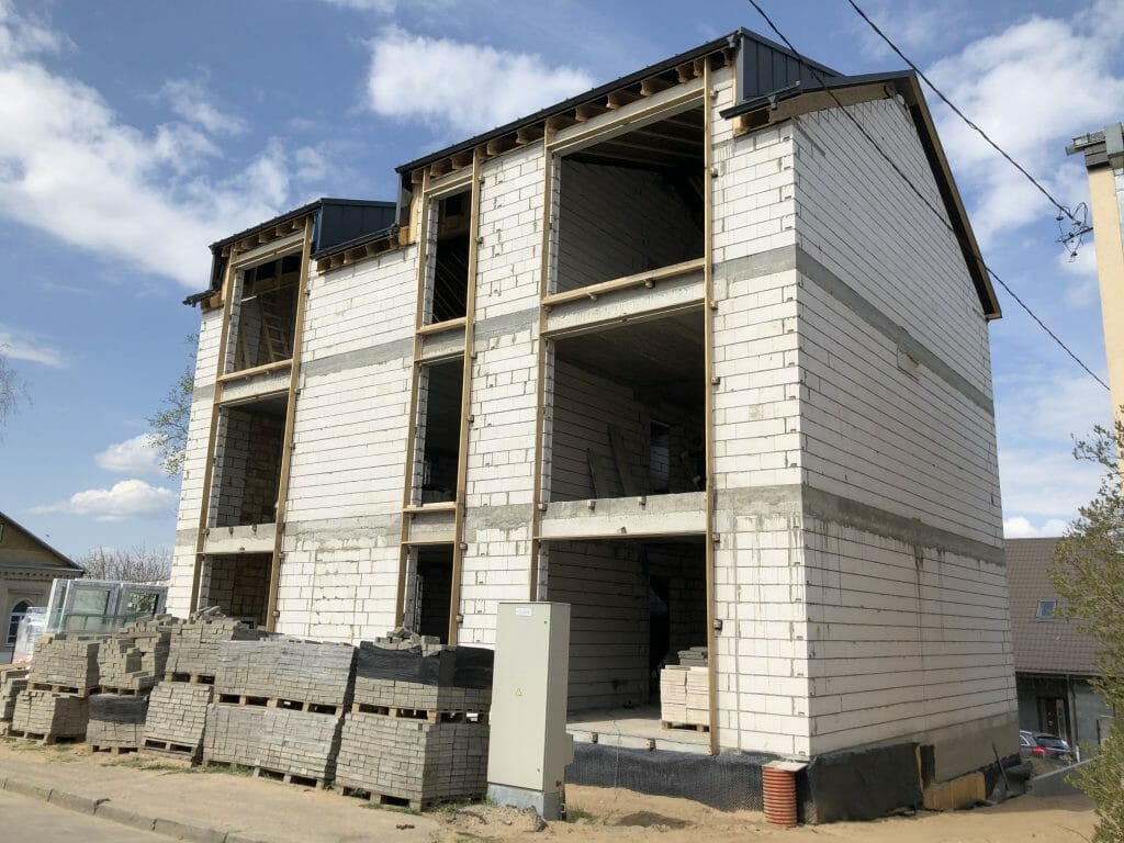 Vaisių g. 24 (Vaisių g. 24) - Daugiabutis - statybų nuotraukos